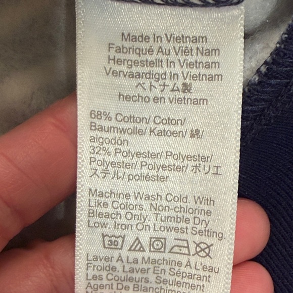 J. Crew Antique Navy/White Striped Crewneck Pullover Sweatshirt/NWT/XL - Picture 8 of 12